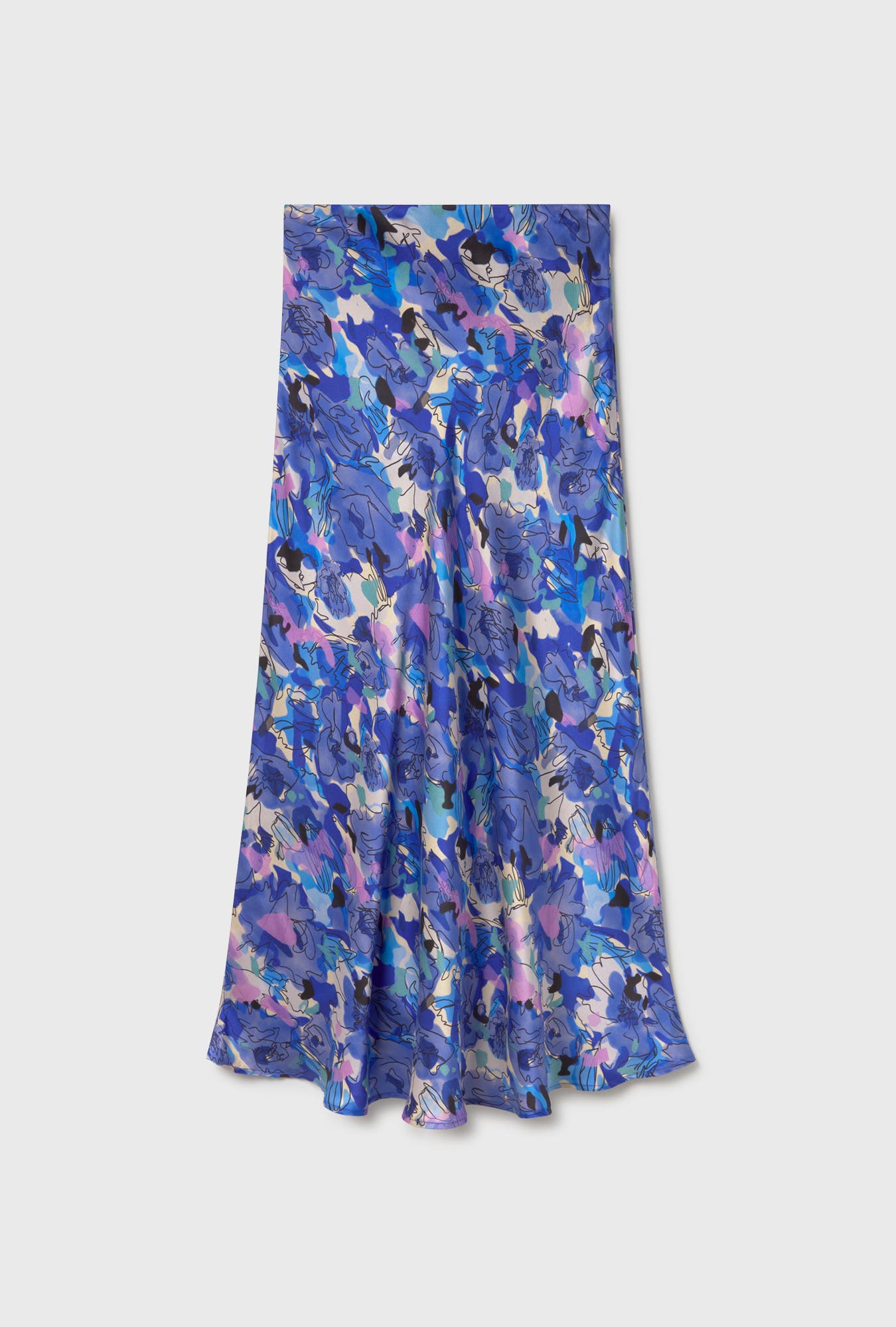 Long Bias Cut Skirt