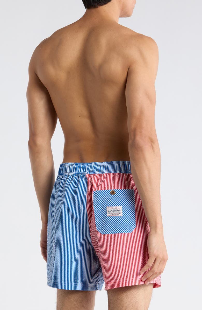 Party Pants Chapter Party Swim Shorts, Alternate, color, Red/ Blue Combo