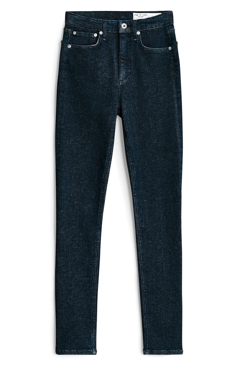 rag & bone Nina High Waist Skinny Jeans, Alternate, color, Brtrinse