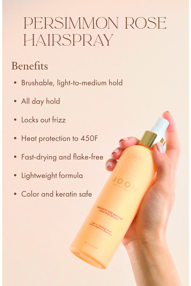 Persimmon Rose Hairspray, Alternate, color, NO COLOR