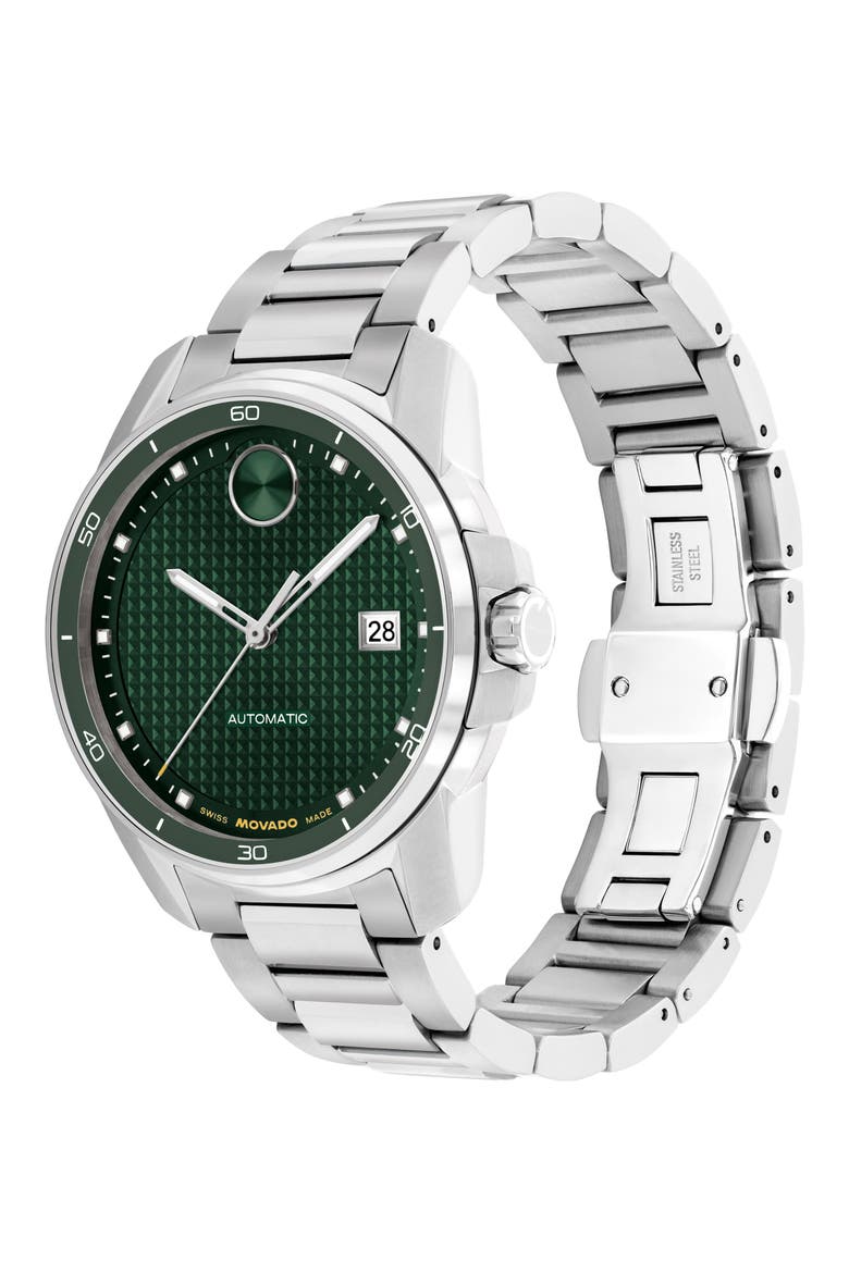 Bold Verso Automatic Bracelet Watch, 41mm, Alternate, color, GREEN