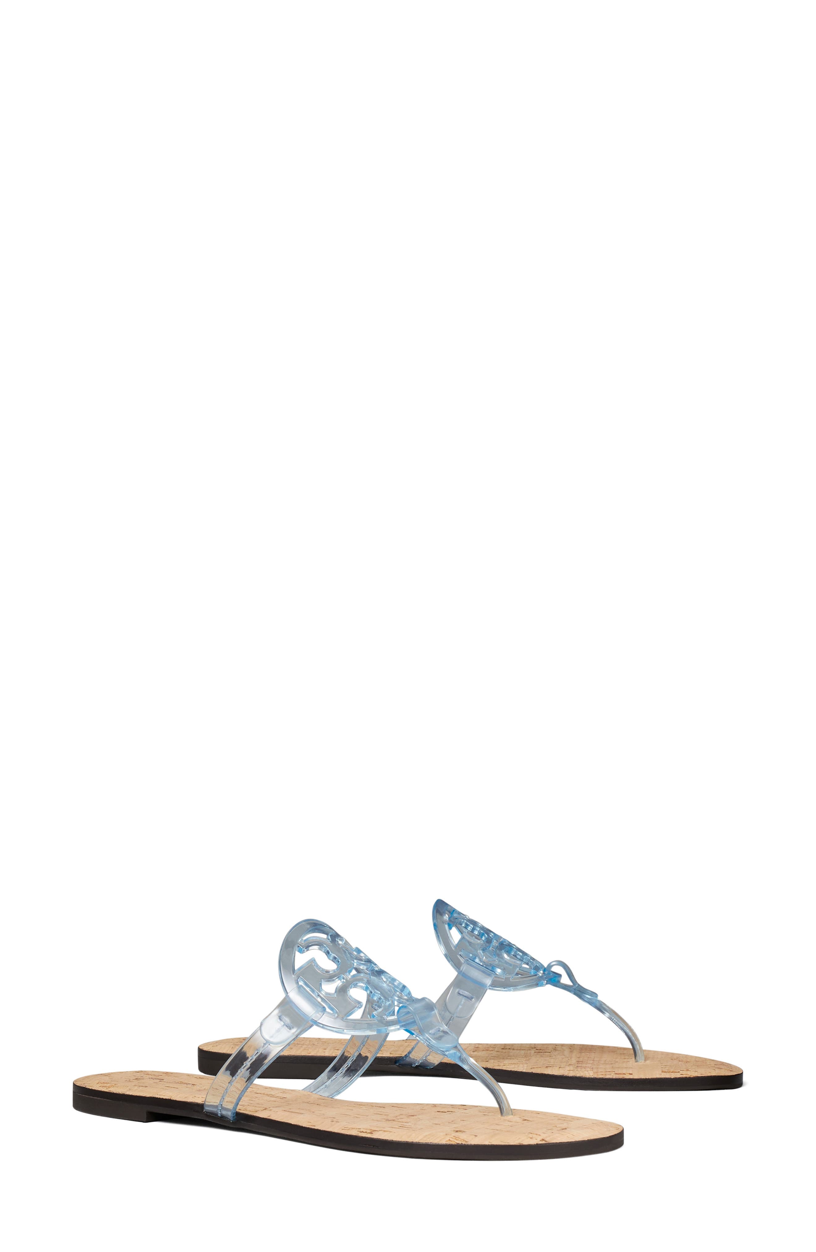 Tory Burch Miller Jelly Thong Sandal, Main, color, Pale Blue