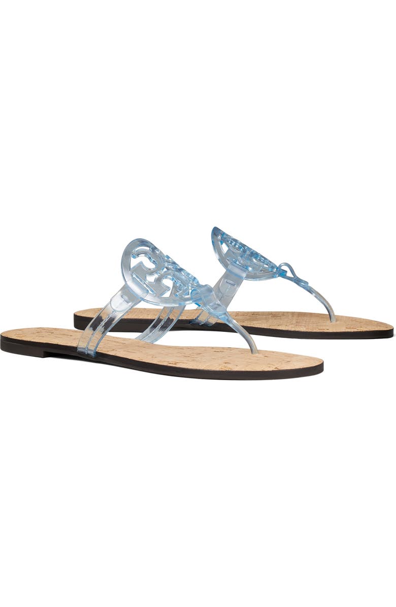 Tory Burch Miller Jelly Thong Sandal, Main, color, Pale Blue