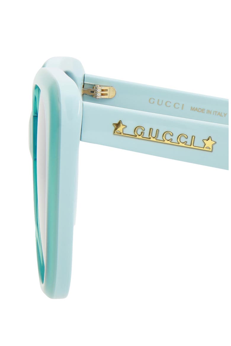 54mm Cat Eye Sunglasses, Alternate, color, LIGHT BLUE