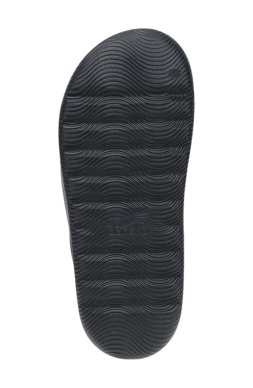 Dansko Devyn Recovery Slide Sandal In Black Molded