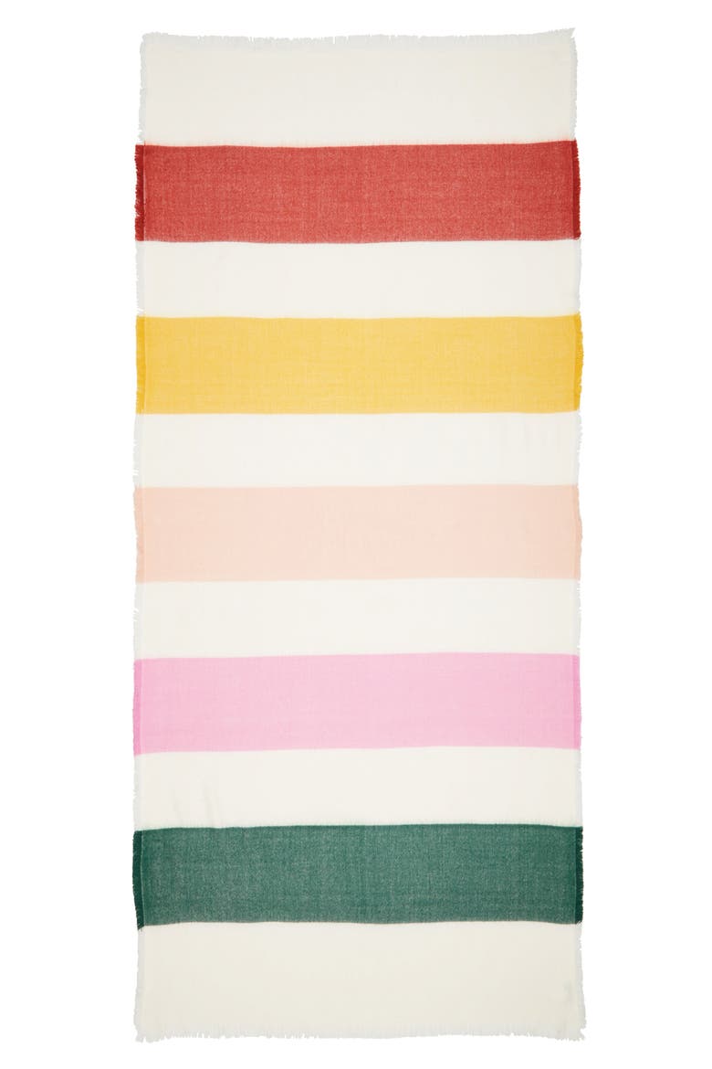 Multi Stripe Scarf, Alternate, color, RAINBOW STRIPE