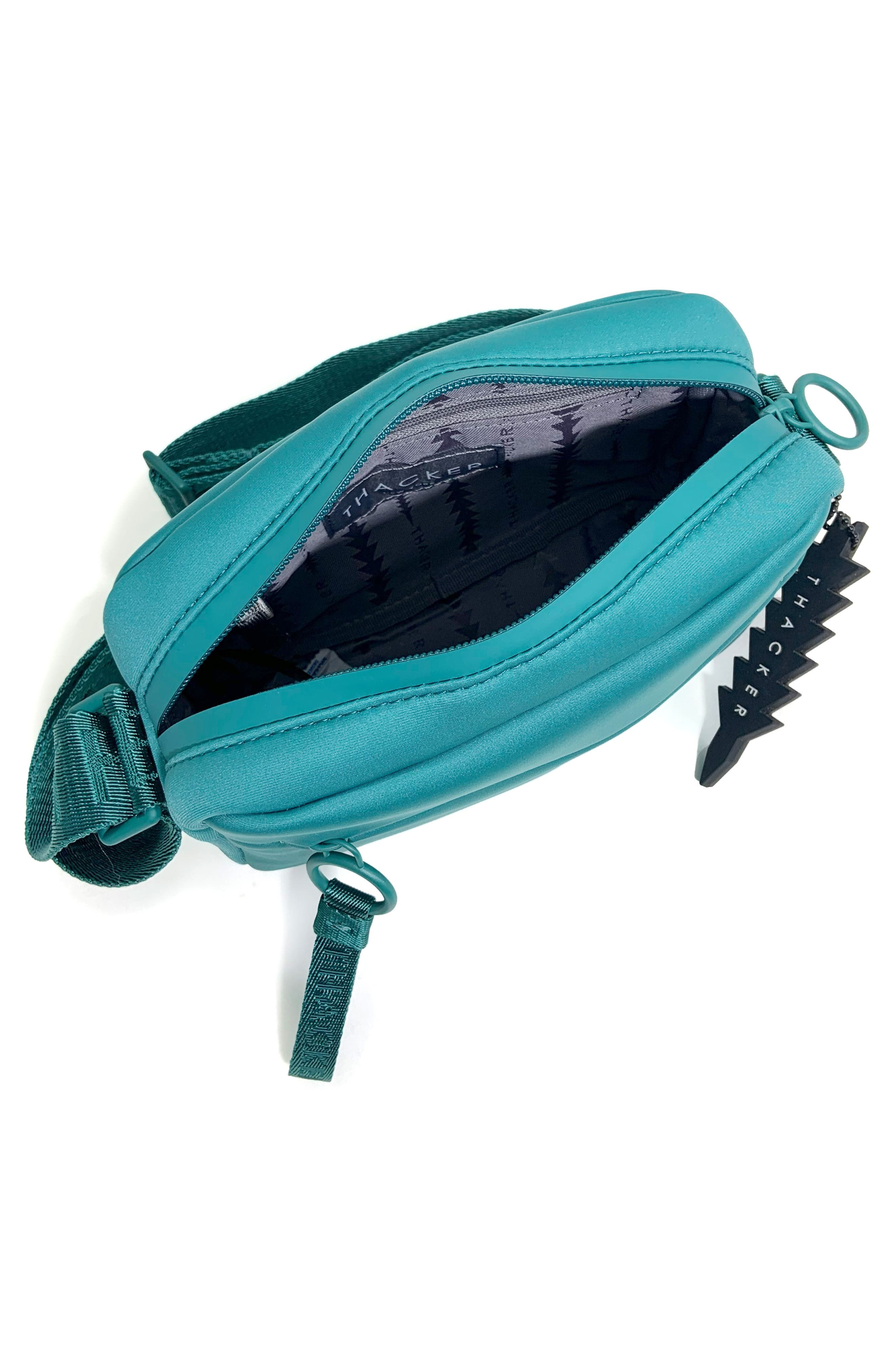 Thacker Ella Phone Zip Crossbody Bag, Alternate, color, Teal