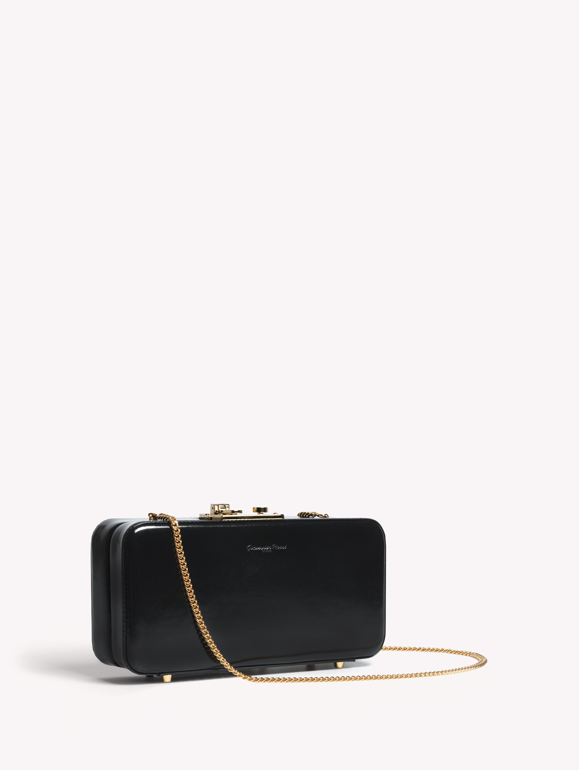 Gianvito Rossi Valì Clutch, Alternate, color, Black