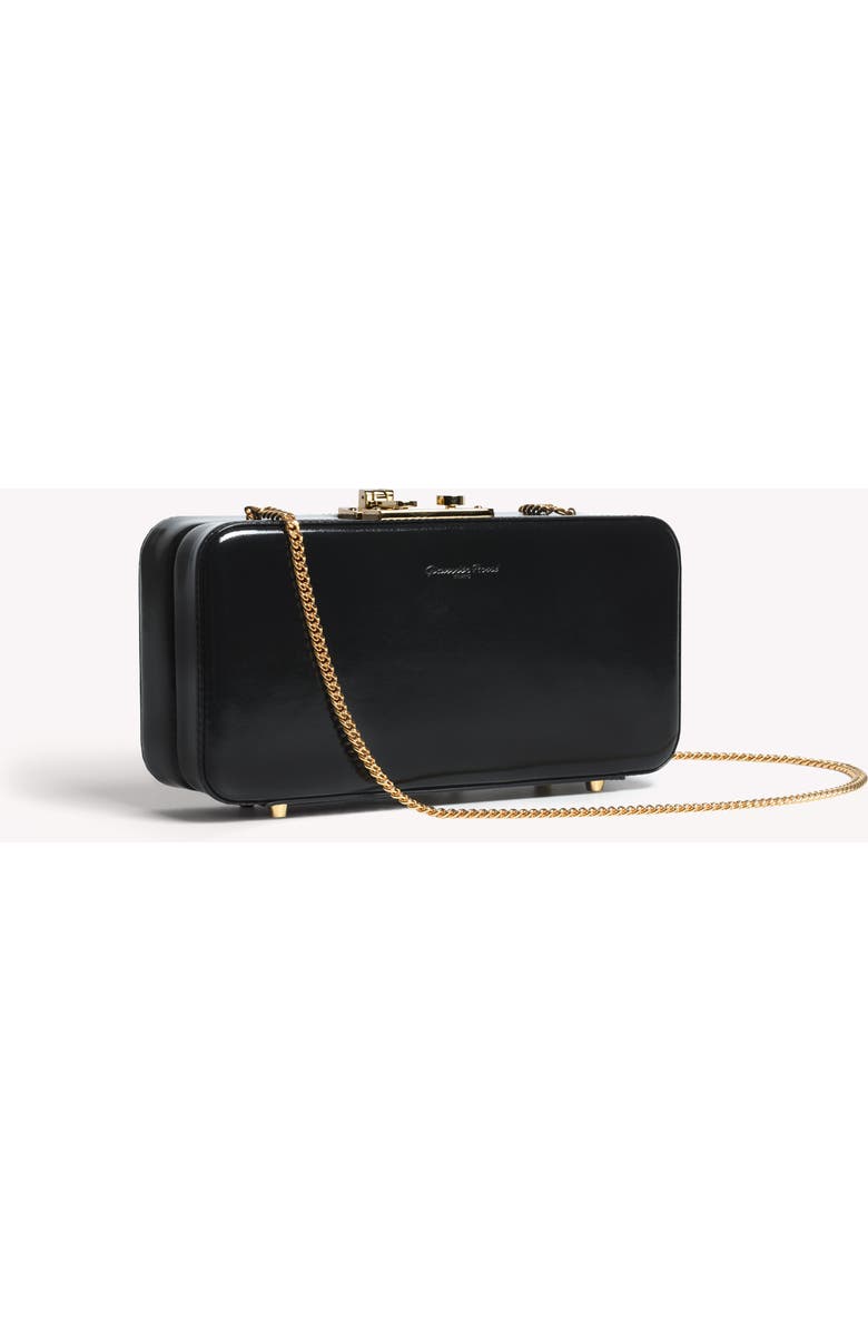 Gianvito Rossi Valì Clutch, Alternate, color, Black
