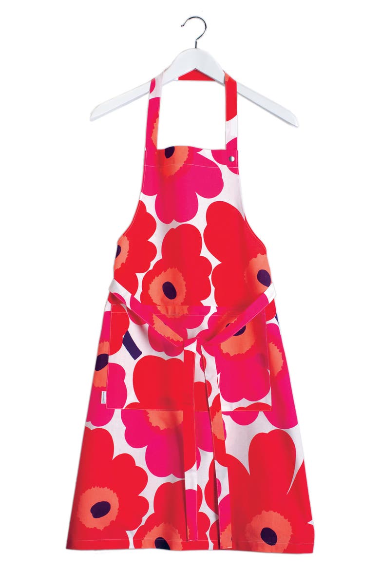 Pieni Unikko Floral Apron, Main, color, UNIKKO