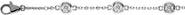 ALLUREZ Lab Diamond Anklet Bracelet Bezel Set 14K