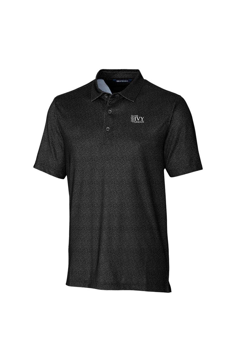 Cutter & Buck Men's Cutter & Buck  Black Ivy League DryTec Pike Micro Floral Print Stretch Polo, Alternate, color, 