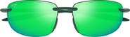 Maui Jim Hookipa 64mm Polarized Rectangle Sunglasses