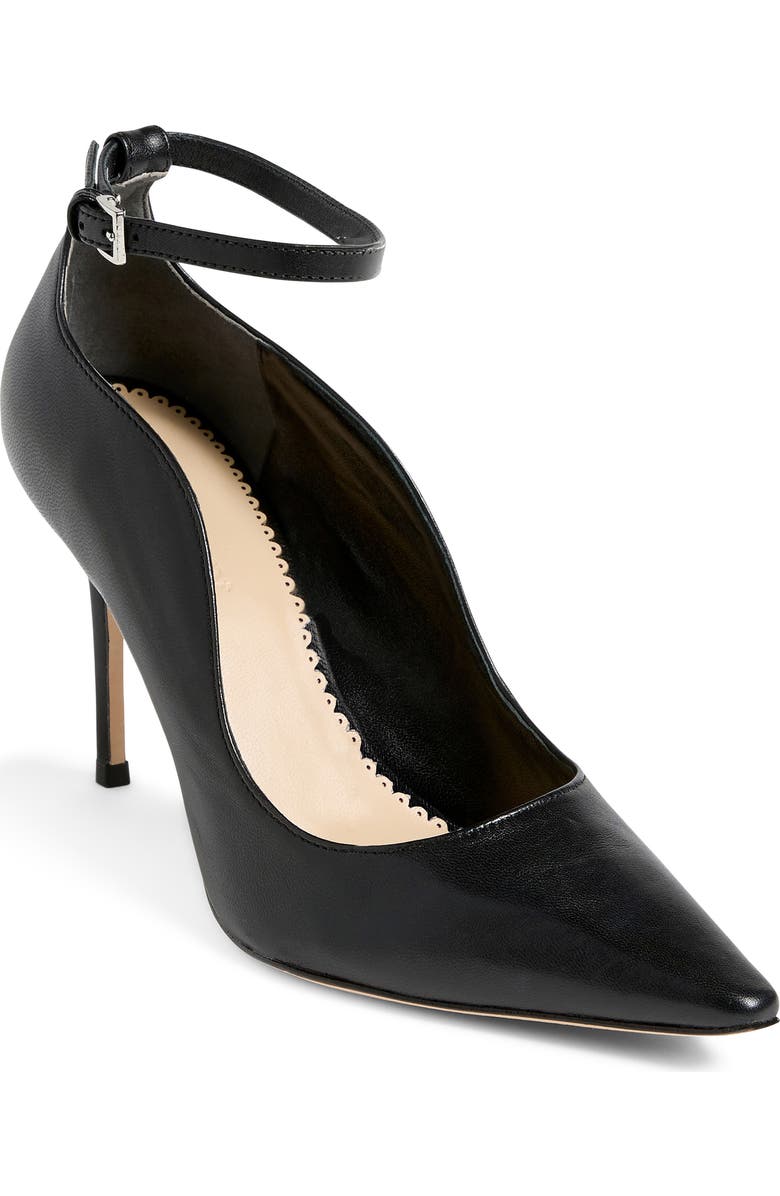 Cinq à Sept Riley Soft Curve Pointed Toe Pump, Main, color, Black