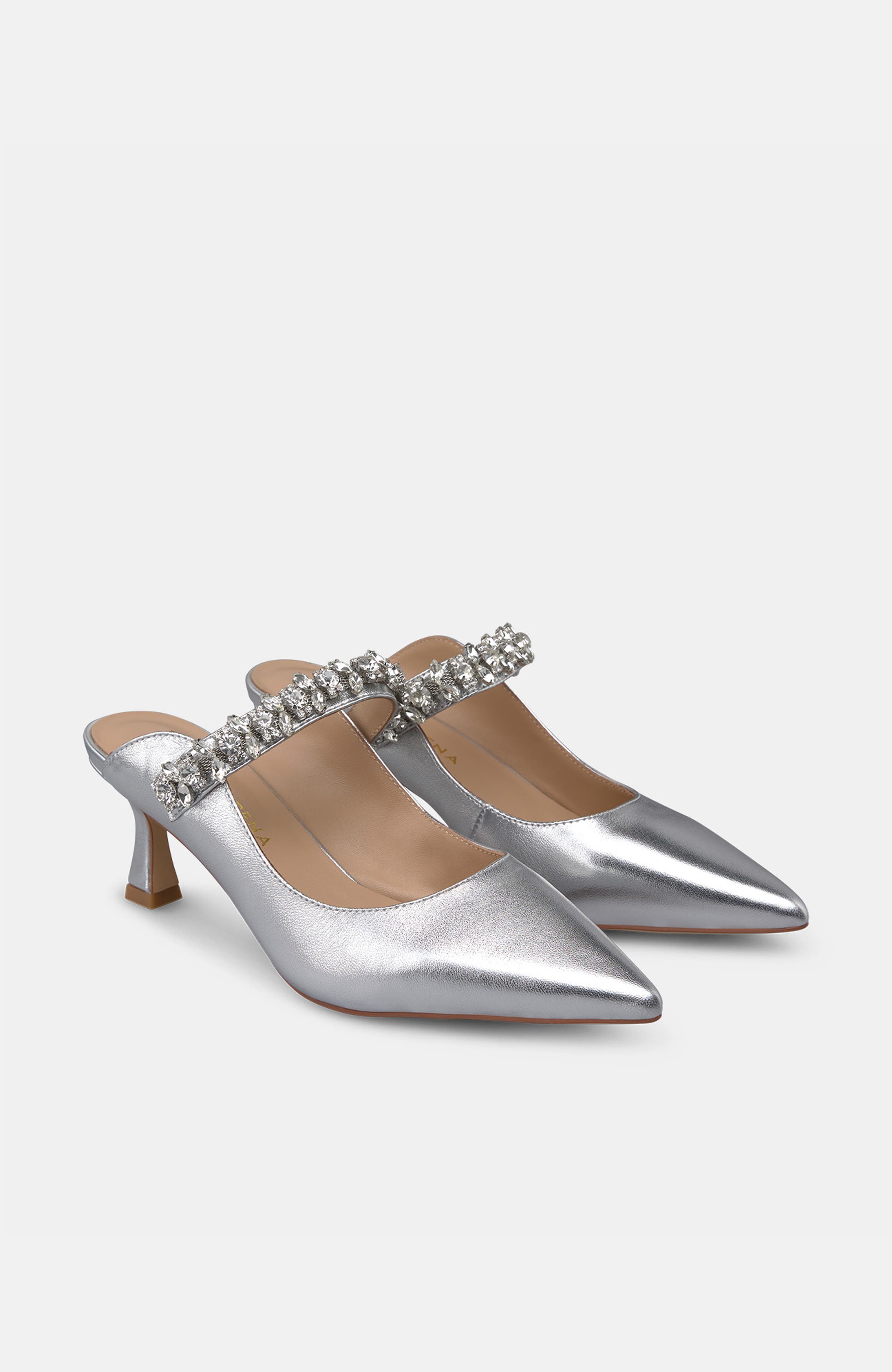 Shoes with Heeled Toe Soother, Alternate, color, Metallic Silver