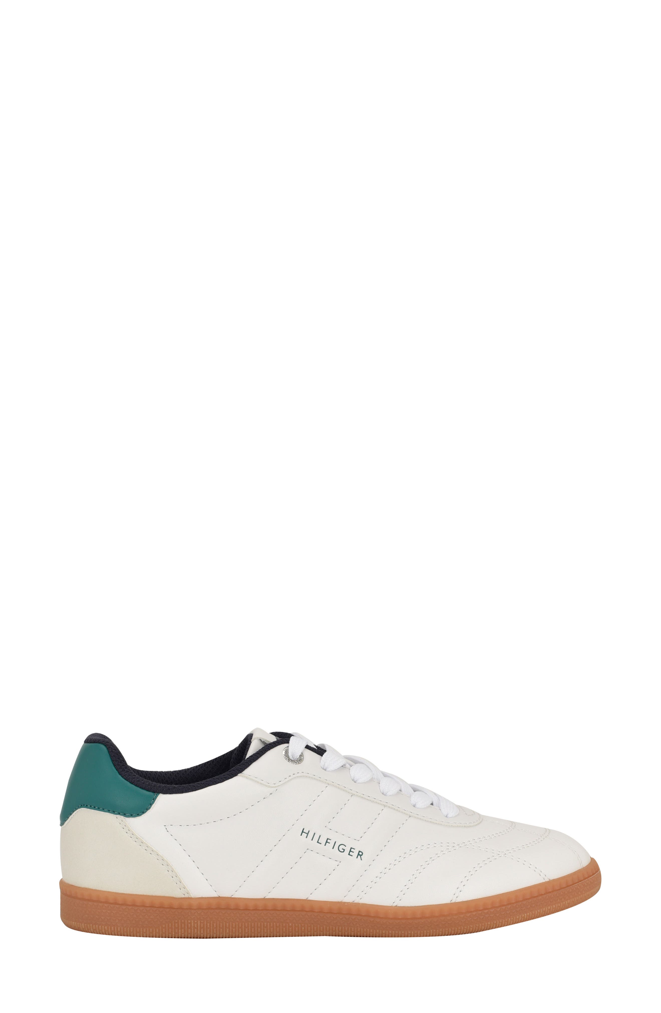 Tommy Hilfiger Simma Lace Up Sneaker, Alternate, color, Medium Green/ White