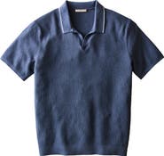 Marine Layer Greyson Short Sleeve Polo Sweater