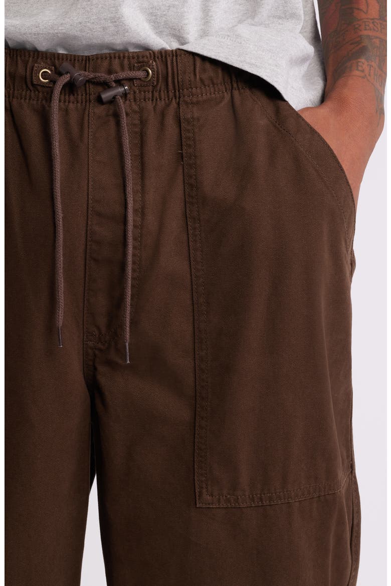 Easy Cotton Drawstring Pants, Alternate, color, DEMITASSE