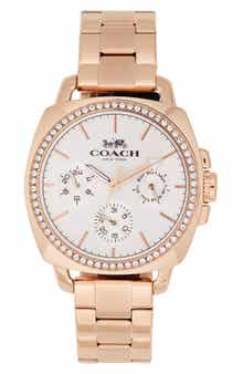 COACH Crystal Boyfriend Bracelet Watch, 21mm