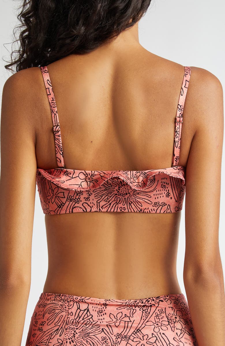 Ulla Johnson Alani Ruffle Trim Bikini Top, Alternate, color, 