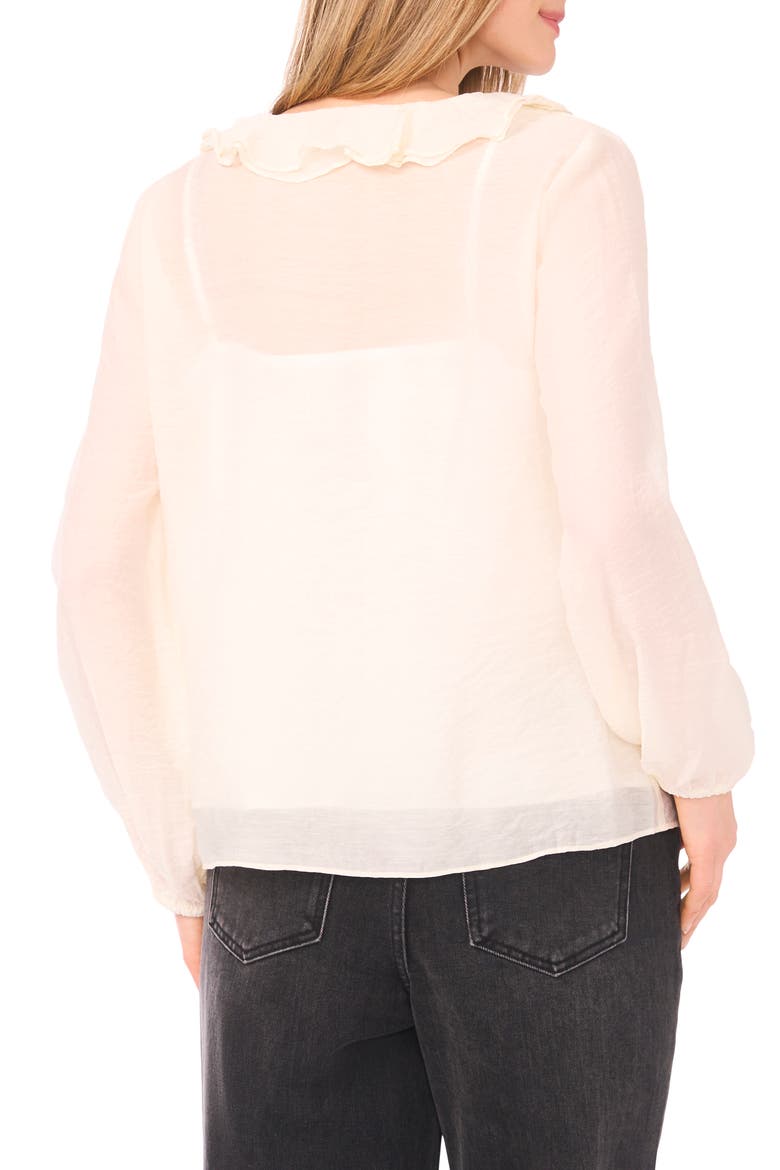 Ruffle Top, Alternate, color, NEW IVORY