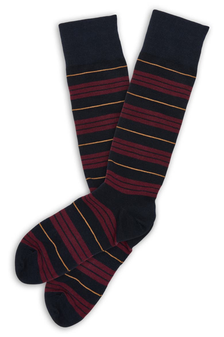 Winston Dress Socks, Alternate, color, NAVY / MAROON