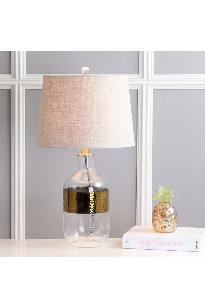 Stevens Glass LED Table Lamp, Alternate, color, Gold/Clear