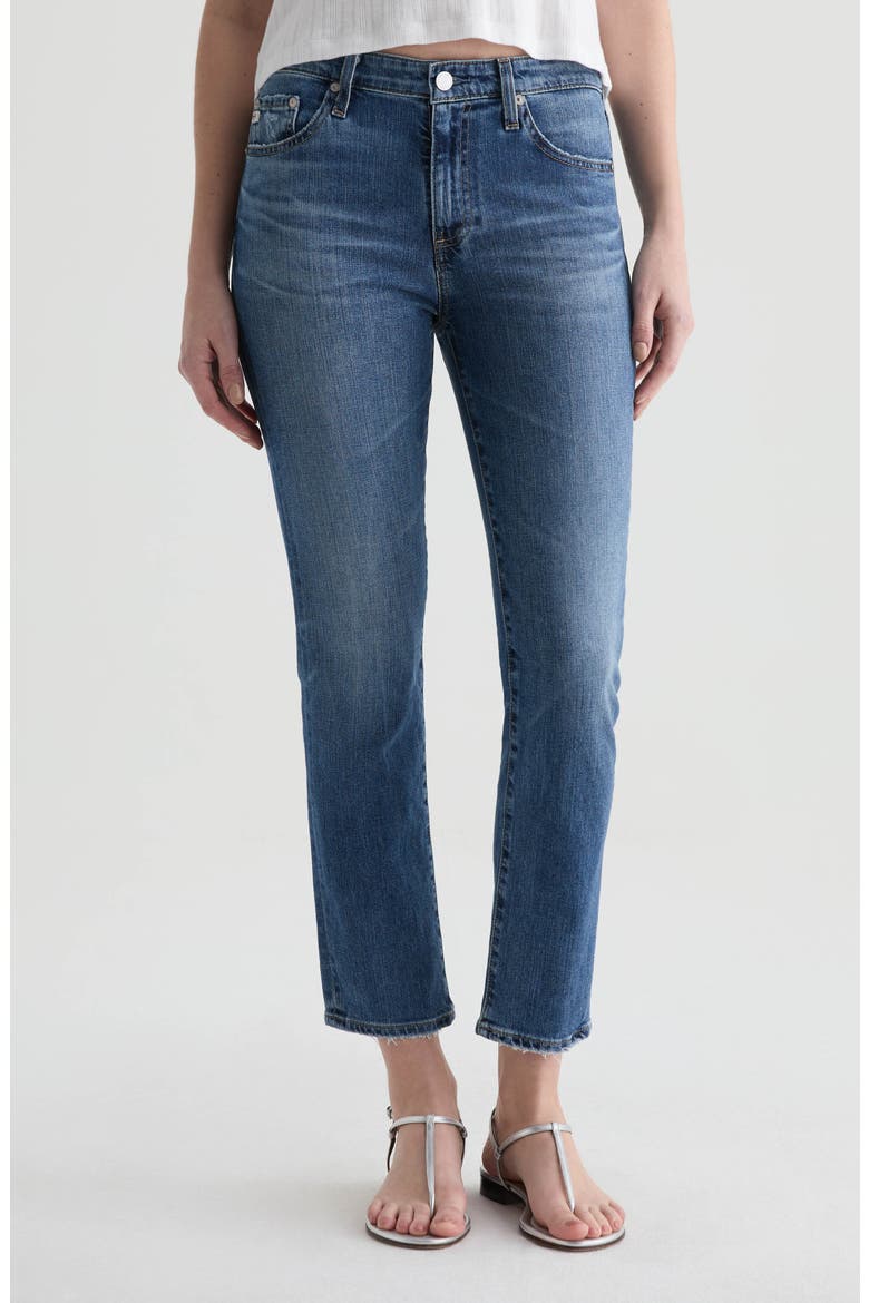 Mari Ankle Slim Straight Leg Jeans, Main, color, 15 YEARS PRAGUE