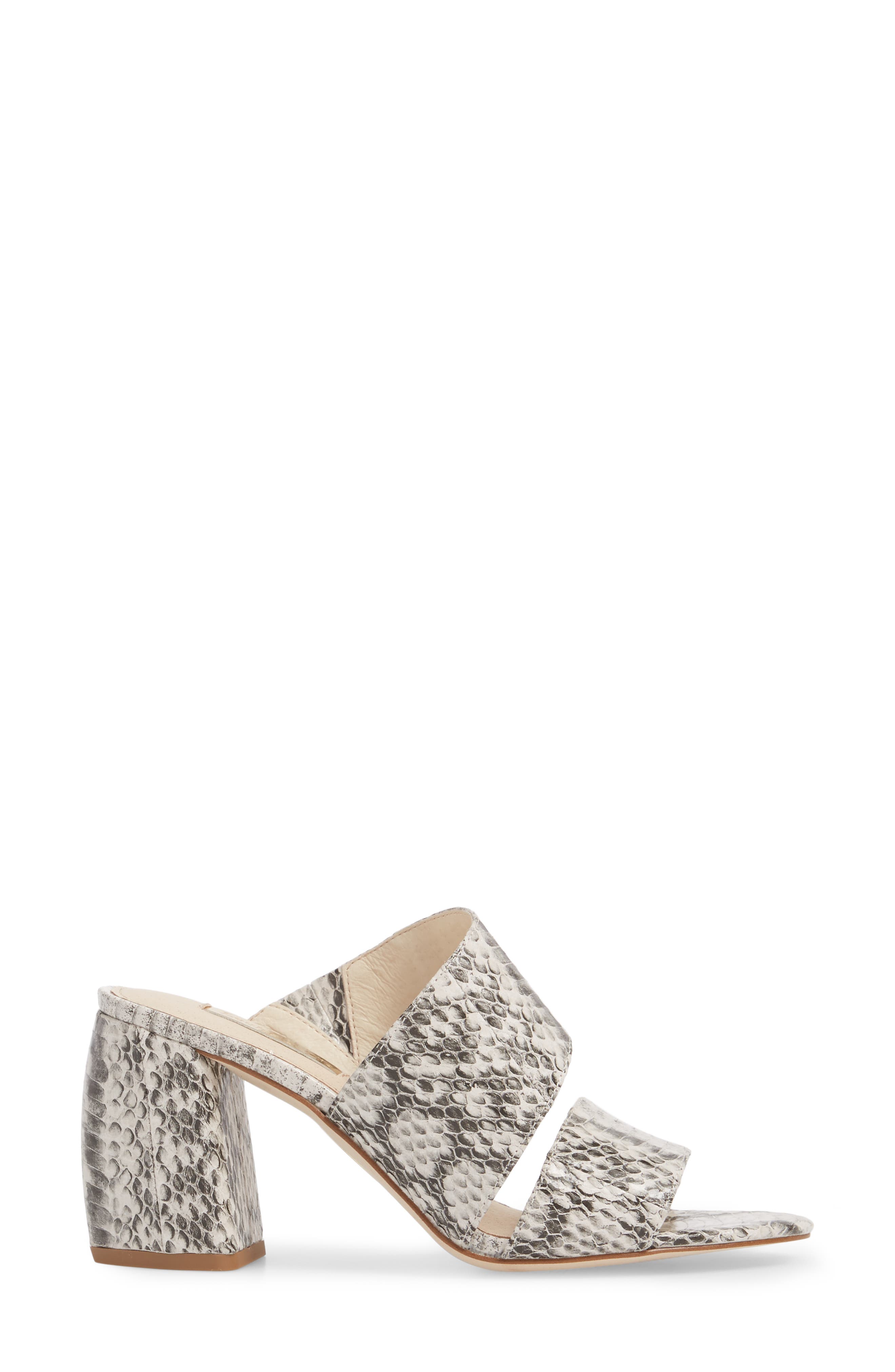 Kapa Sandal, Alternate, color, BLACK/ WHITE PRINT LEATHER