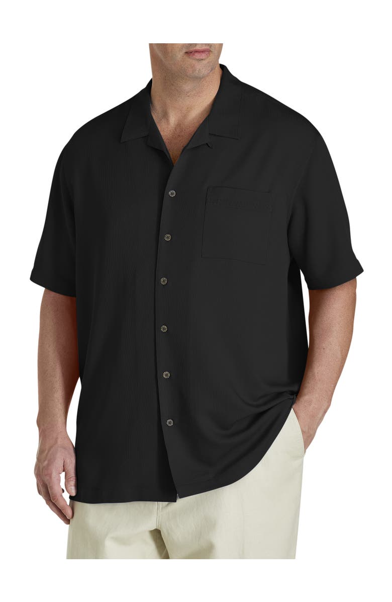 Oak Hill by DXL Solid Camp Shirt, Main, color,