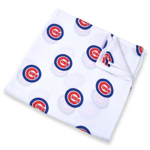 Infant Three Little Anchors White Chicago Cubs 47'' x 47'' Muslin Swaddle Blanket