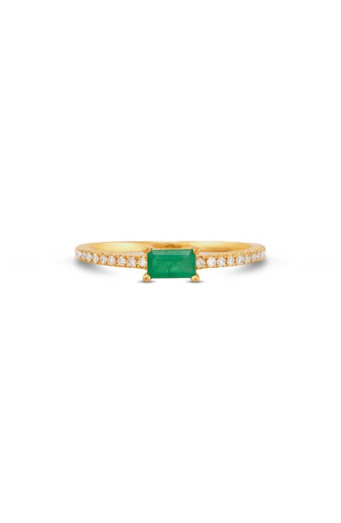 Emerald & Diamond Ring