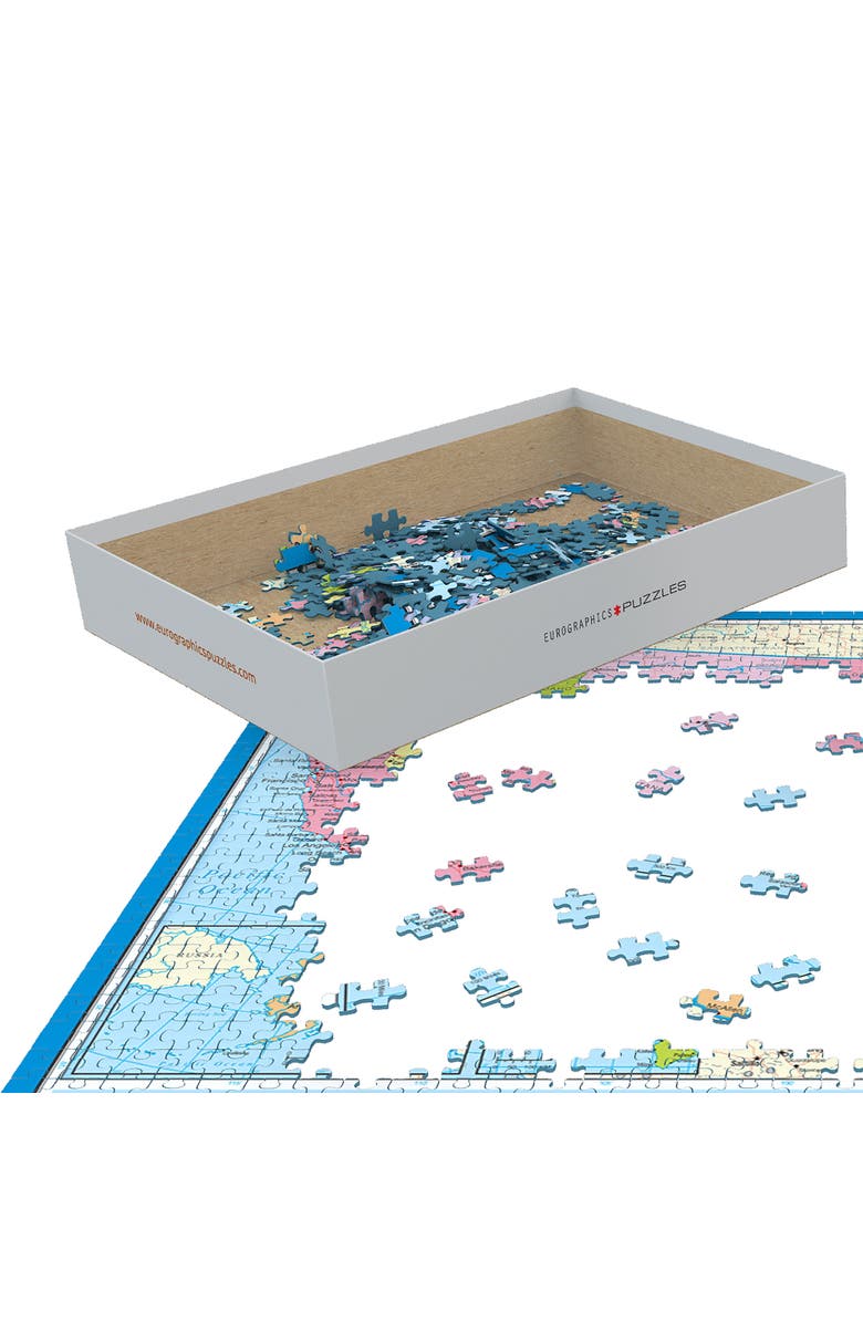 Eurographics Map of The United States Puzzle, 1000 Pieces, Alternate, color, Multicolored