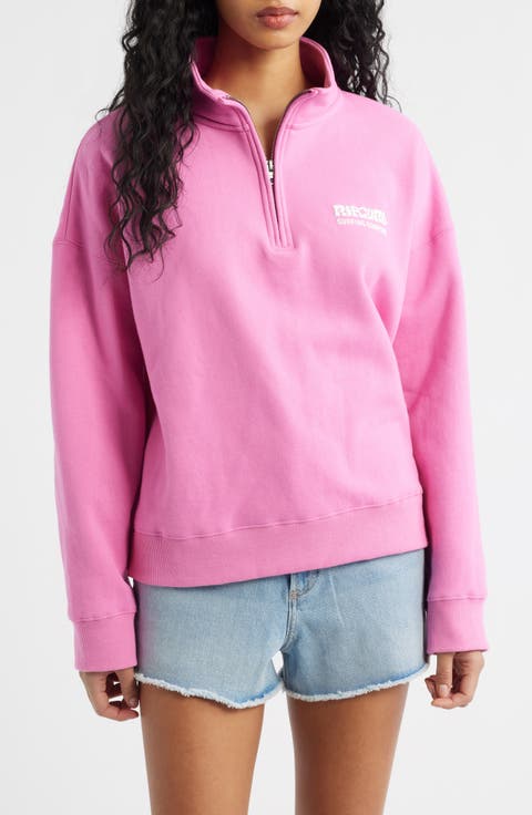 Surf Puff Logo Quarter Zip Sweatshirt