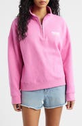Rip Curl Surf Puff Logo Quarter Zip Sweatshirt