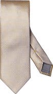 Eton Geometric Jacquard Silk Tie