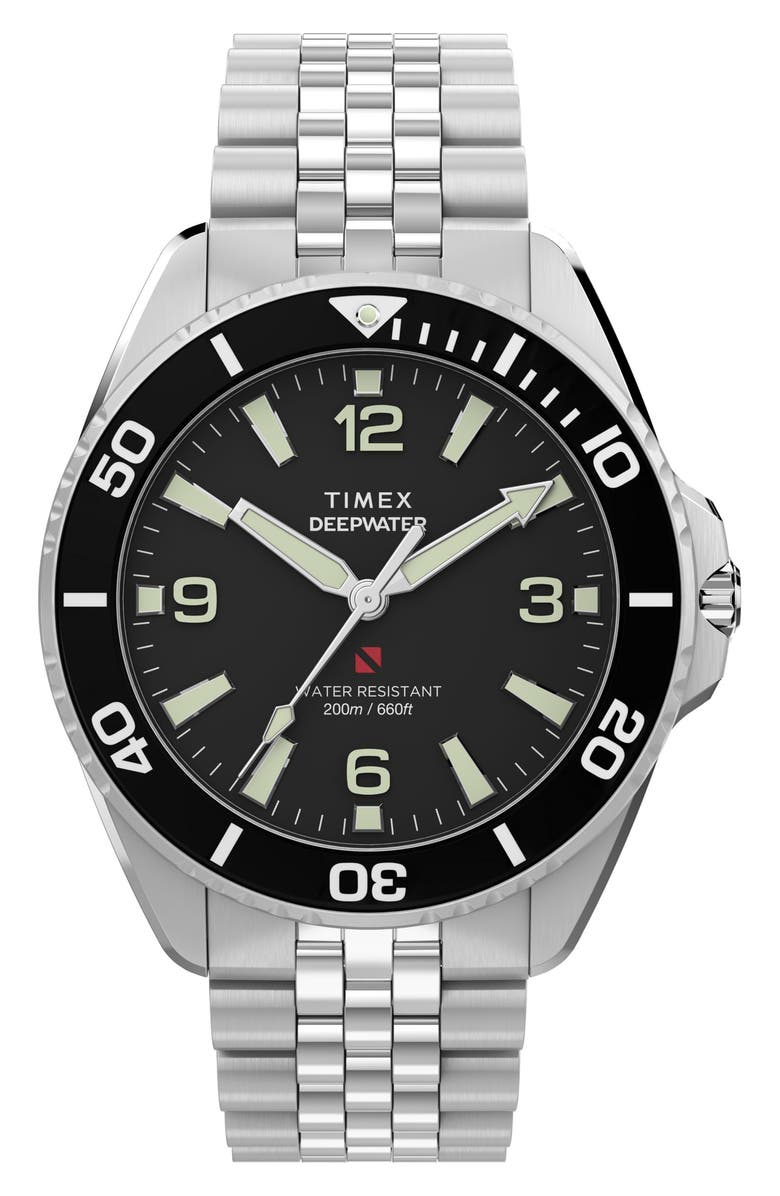 Timex<sup>®</sup> Deepwater Arctic 200 Bracelet Watch, 40.5mm, Main, color, Stainless Steel