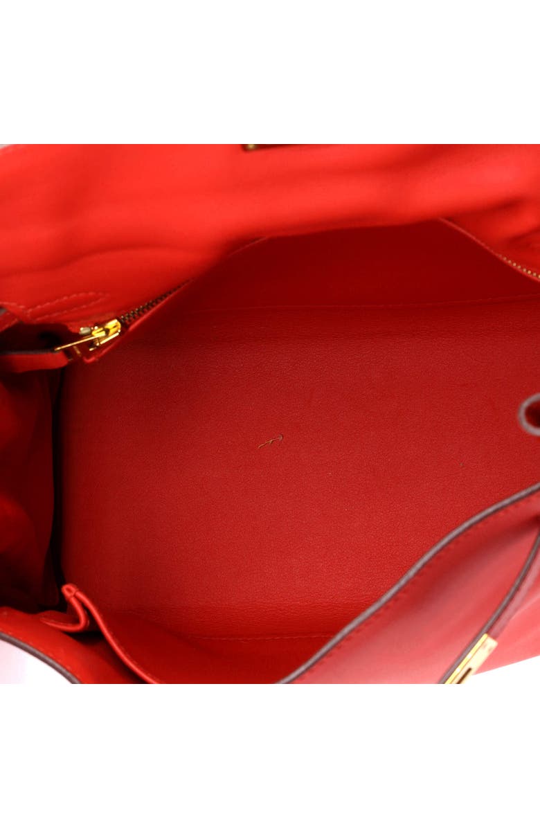 Pre-Owned Hermes Kelly Handbag Red Swift with Gold Hardware 25, Alternate, color, Rouge Tomate