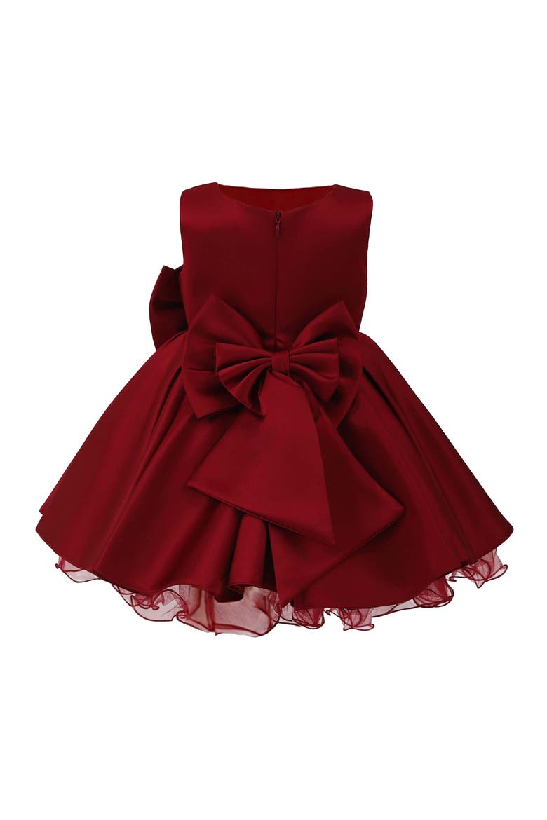 Bow Waist Dress, Alternate, color, Red