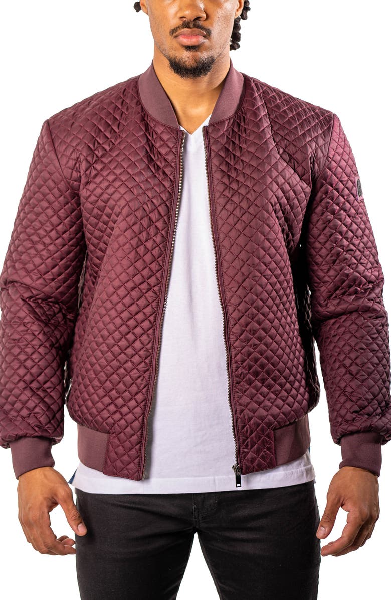 Maceoo Diamondpuff Quilted Bomber Jacket, Main, color, 