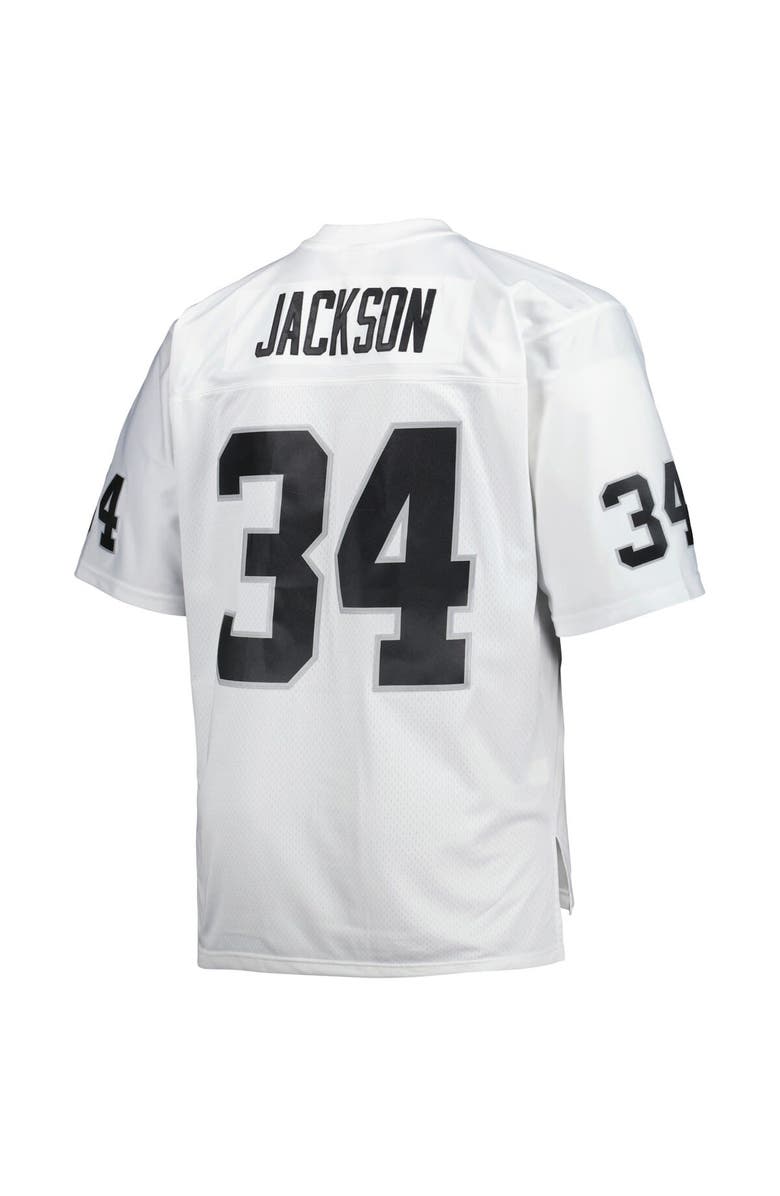Mitchell & Ness Men's Mitchell & Ness Bo Jackson White Las Vegas Raiders Big & Tall 1988 Retired Player Replica Jersey, Alternate, color, White