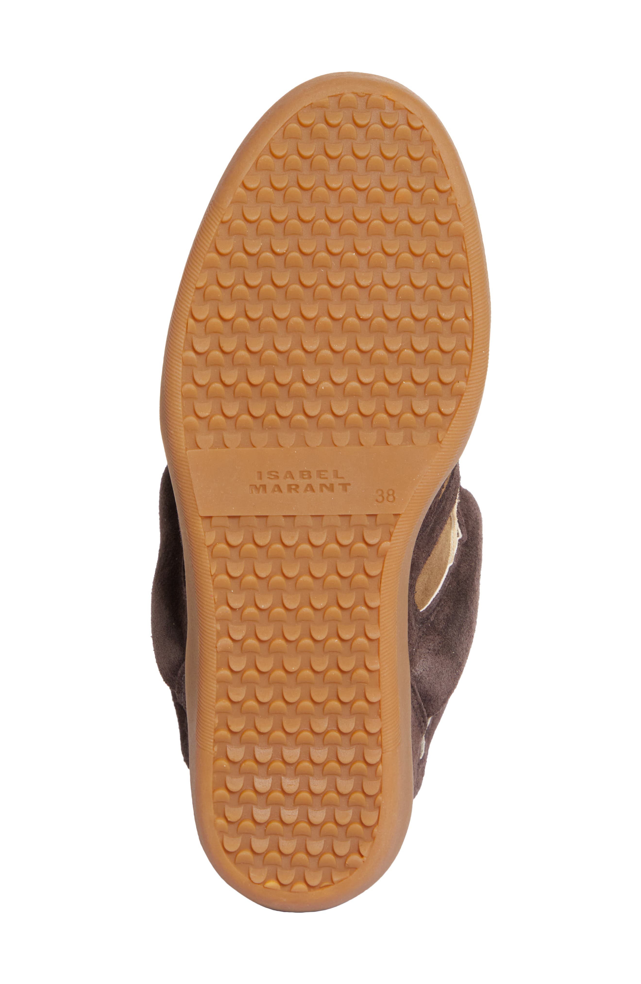 Bekett Wedge High Top Sneaker, Alternate, color, CHOCOLATE/ SAND BROWN