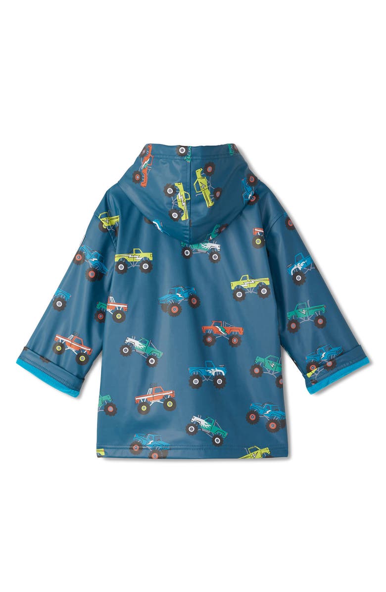 Hatley Kids' Waterproof Monster Trucks Zip Jacket, Alternate, color, 
