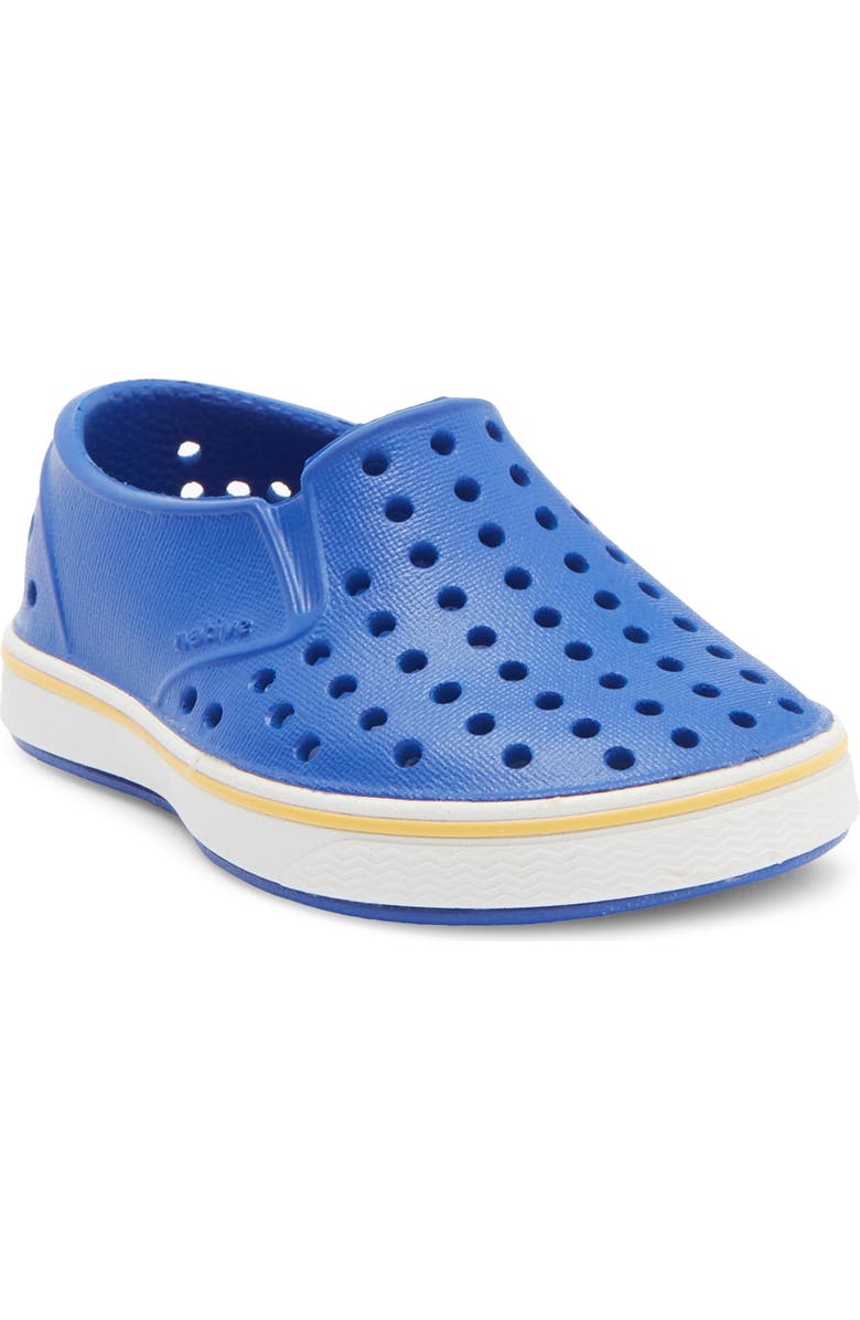 Native Shoes Kids' Miles Water Friendly Slip-On Sneaker, Main, color, Uv Blue/ Shell White