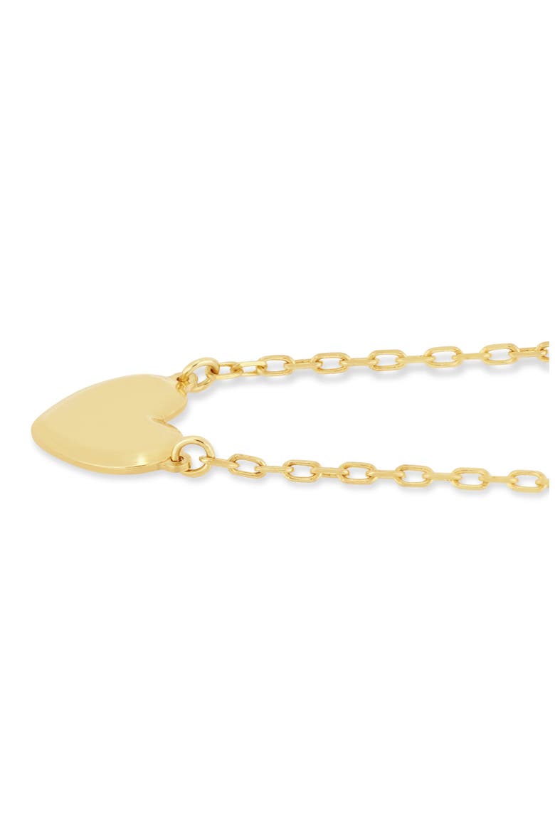 14k Gold Heart Pendant Necklace, Alternate, color, 14KY