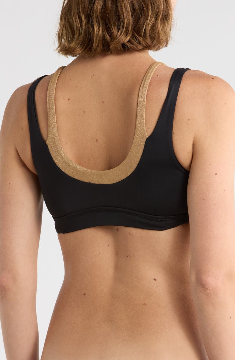 Vitamin A<sup>®</sup> Stardust Double Bikini Top, Alternate, color, Black