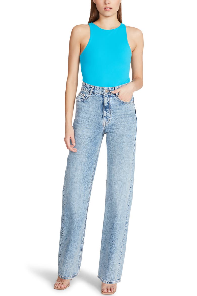 Nico Sleeveless Bodysuit, Alternate, color, ARUBA BLUE