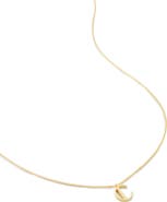 Monica Vinader Initial Pendant Necklace