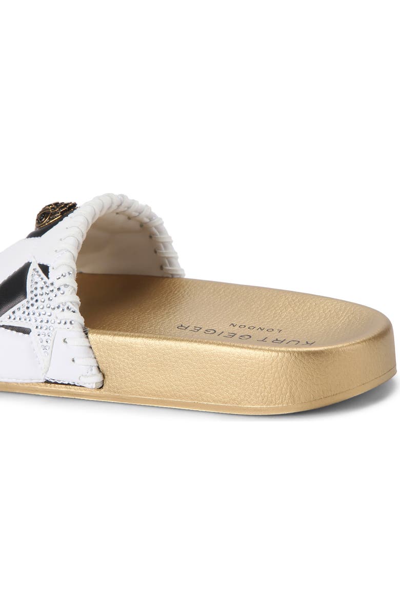 Kurt Geiger London Meena Eagle Slide Sandal, Alternate, color, White