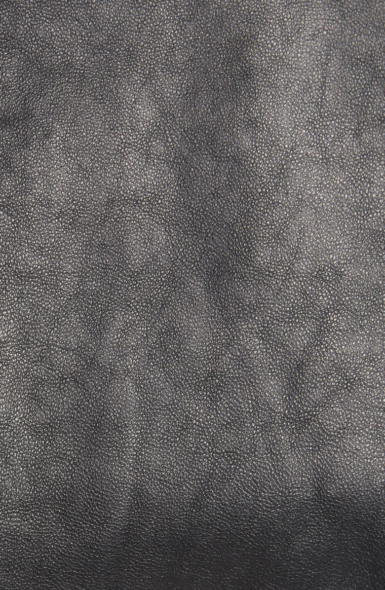 L'AGENCE Billie Belted Leather Moto Jacket, Alternate, color, 